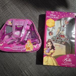 Disney Princess Belle Pink and Silver Accessory Set
